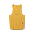 flatlay Polartec® Delta Singlet in amber yellow, front view