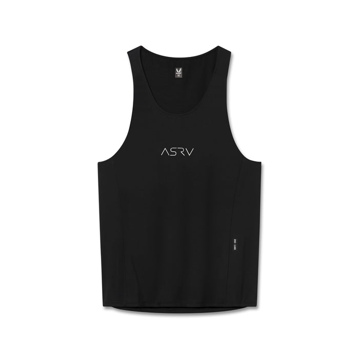 flatlay ASRV Polartec® Delta Singlet in black, front view