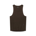 flatlay Polartec® Delta Singlet in dark earth, front view