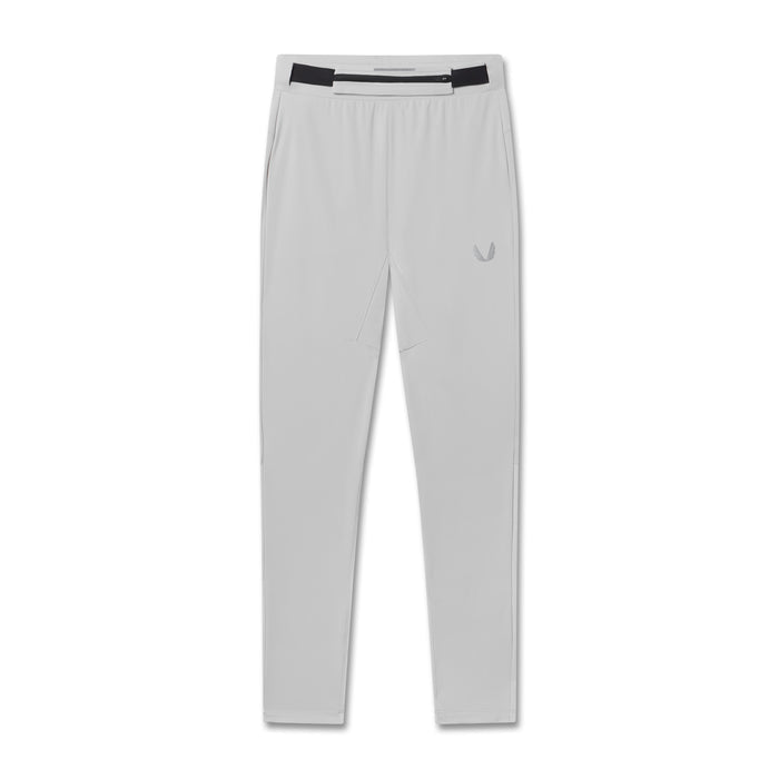 flatlay Hybrid Belt-Pack Run Jogger in slate grey, front view