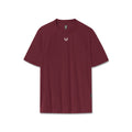 Flatlay of Laser-Vent™ Training Tee in crimson, front view