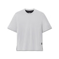 Flatlay of SUPIMA® Ice-Skin™ Reversible Tee in slate grey with black interior, front view