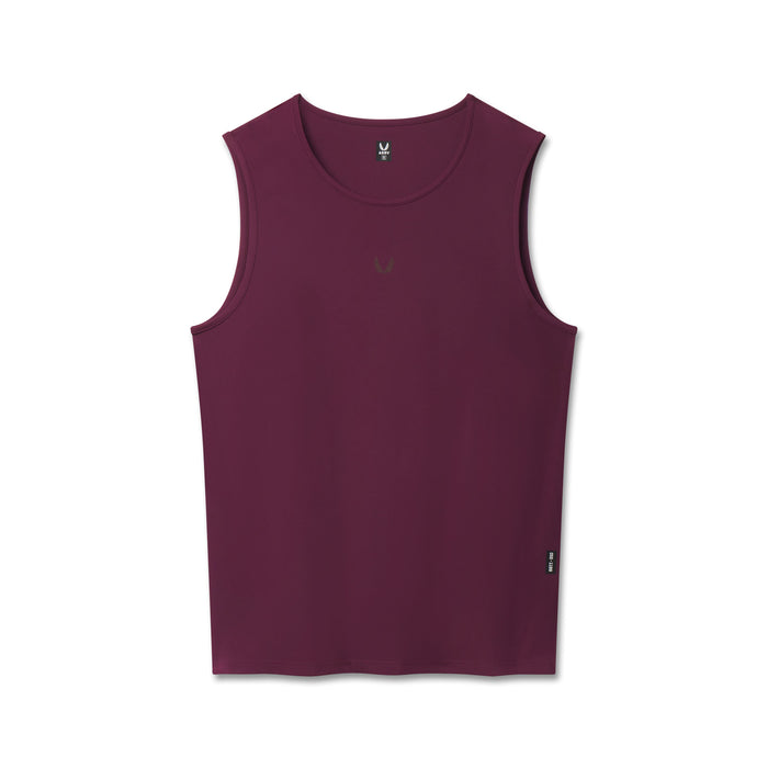 flatlay Warpflexx-Lite Training Tank in merlot, front view