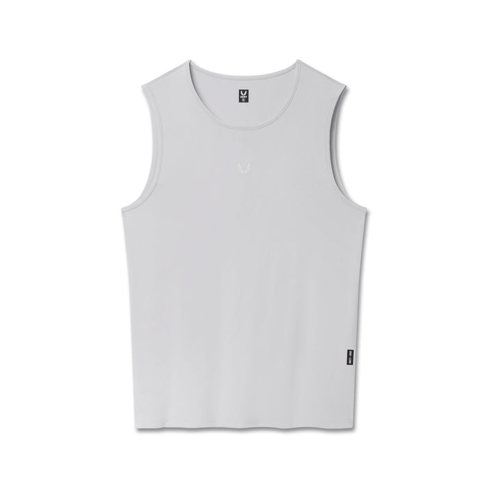 flatlay Warpflexx-Lite Training Tank in Slate Grey, front view