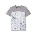 AEROSILVER® UPF50+ Run Tee in gray and white snow camo, front view on dress form flatlay