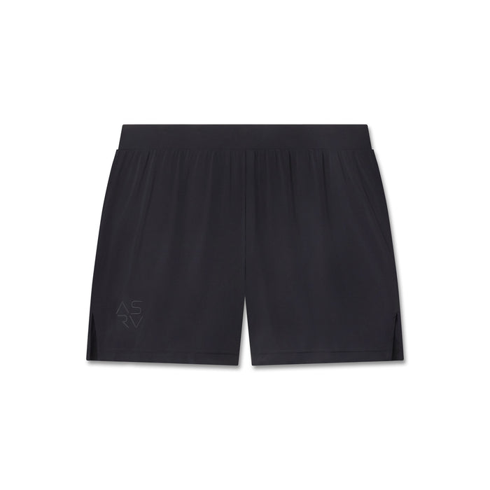 flatlay Aerotex™ Distance Run Short in black, front view