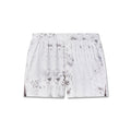 flatlay of Aerotex Distance Run Shorts in Sedona Snow Camo, front view