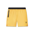 flatlay TETRA-LITE® 7" Linerless Training Short in amber, front view