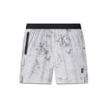 flatlay TETRA-LITE 7" Linerless Training Short in Sedona Snow Camo, front view