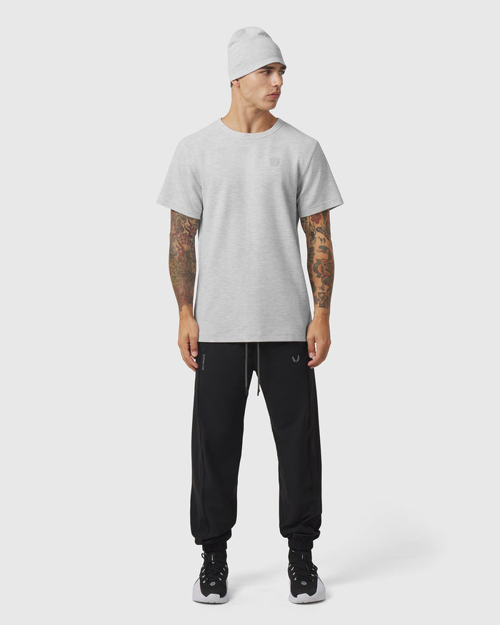1202. Tech-Waffle™ Tee - Heather Grey