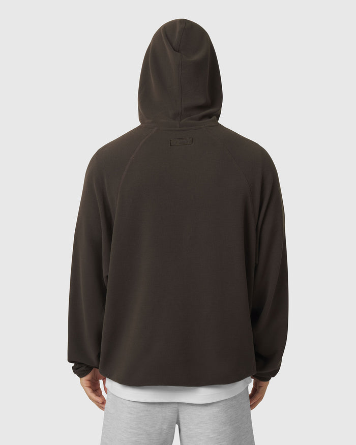 1206. Tech-Waffle™ Scuba Hoodie - Dark Earth