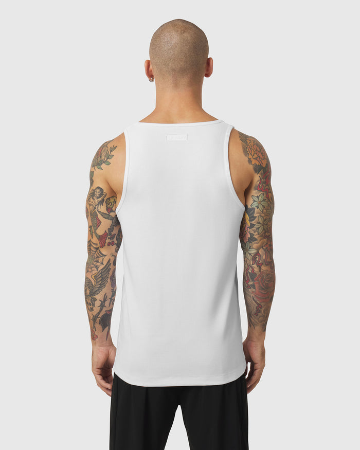 1207. Tech-Waffle™ Slim Tank - White