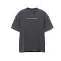 flatlay front view Tech Essential Oversized Boxy Tee Faded Grey with Growth graphic print