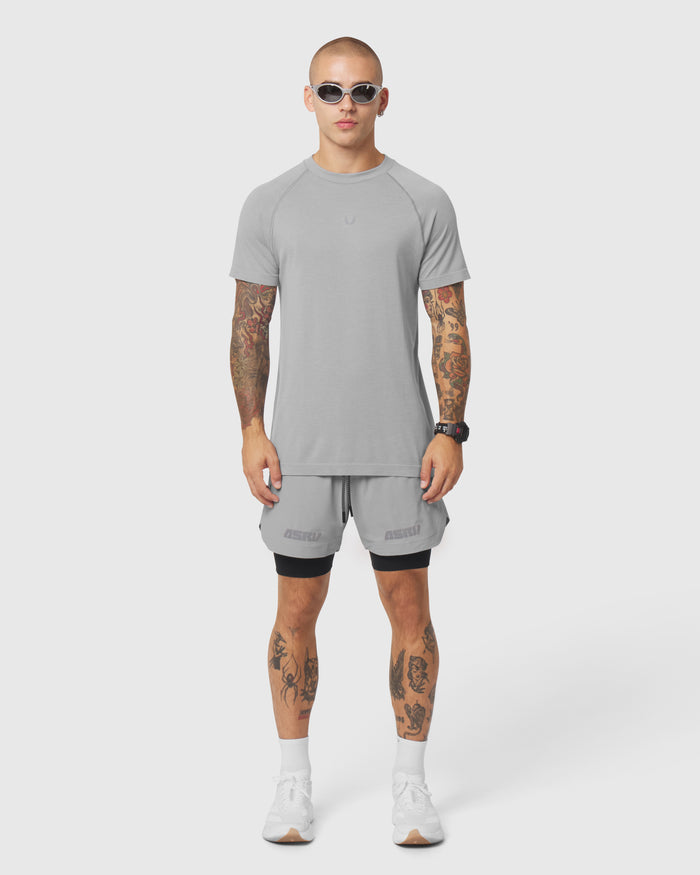 1213. Seamless Training Tee - Slate Grey