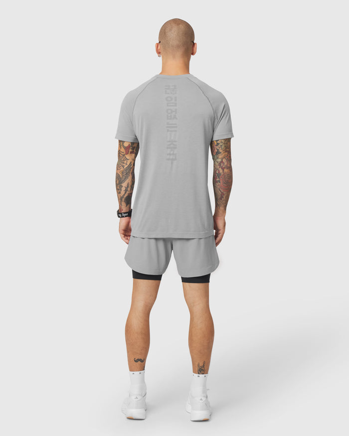 1213. Seamless Training Tee - Slate Grey