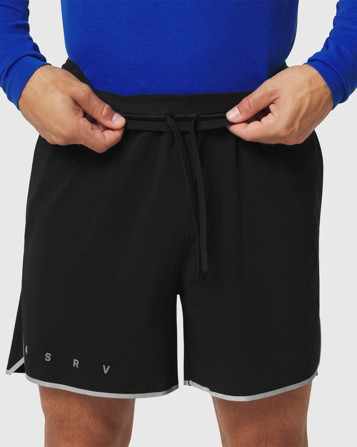1219. Aerotex™ Perforated Linerless Short - Black