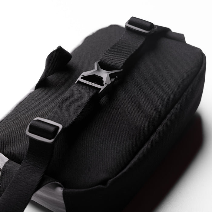 Flatlay 1231 Ripstop Crossbody Bag in Slate Grey, front view