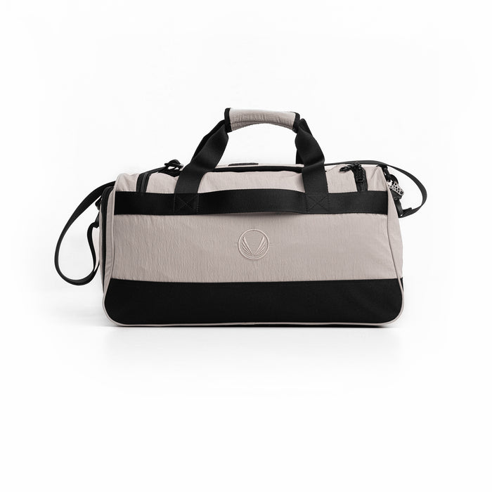 Flatlay 1234 Ripstop Duffle Bag in Chai, front view