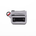 Flatlay 1235 Ripstop Clip Bag in slate grey, front view with keychain