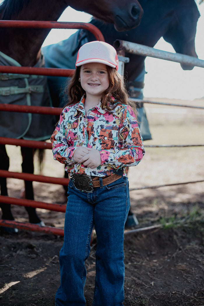 80's Western - Youth - LS Pearl Snap Shirt