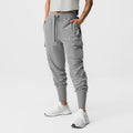 Women's Tetra-Lite® Cargo High Rib Jogger in slate grey, front view on model