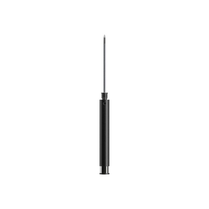 flatlay ASRV x Walden Magnetic Pen & Stand in black, front view