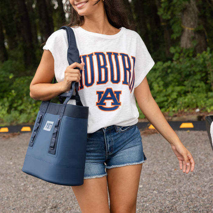 Auburn Open Back Slub Short Sleeve Top
