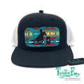 Aztec Barrel Racer - Infant / Toddler Trucker Hat - Black/White