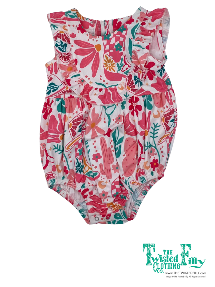 BOHO Cowgirl - Infant - Ruffle Sleeveless One Piece