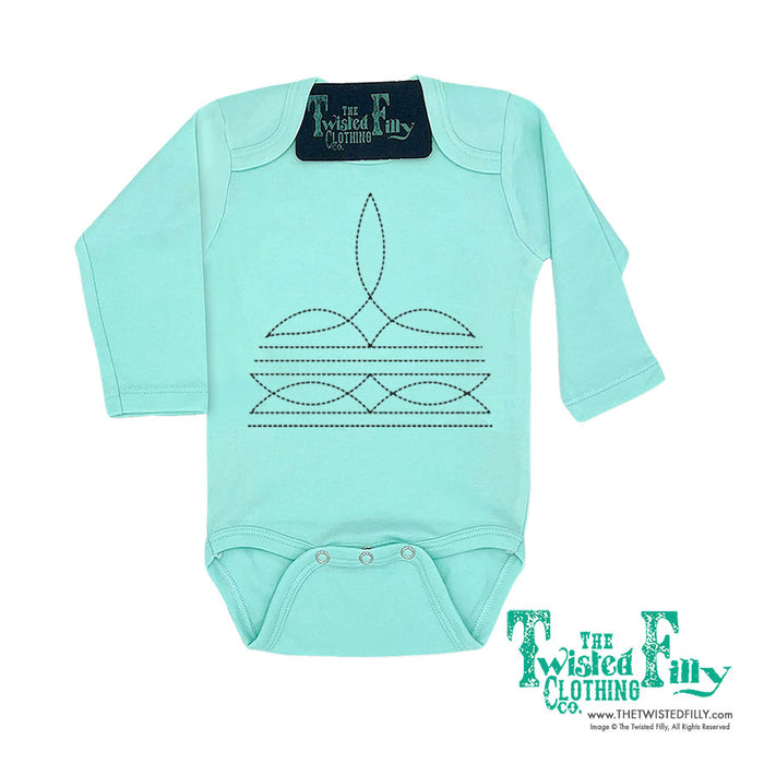 Boot Stitch - L/S Infant One Piece - Assorted Colors