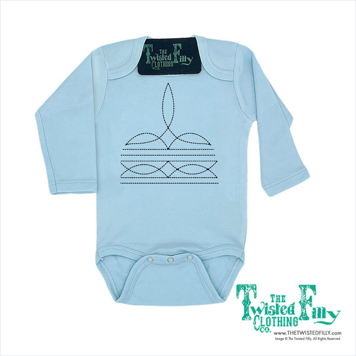 Boot Stitch - L/S Infant One Piece - Assorted Colors