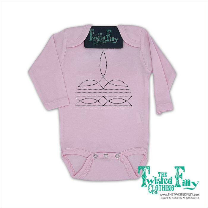 Boot Stitch - L/S Infant One Piece - Assorted Colors