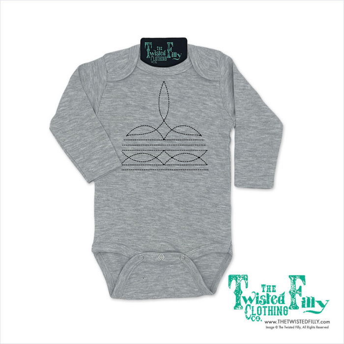 Boot Stitch - L/S Infant One Piece - Assorted Colors