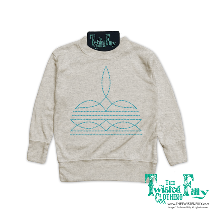 Boot Stitch - Youth Pullover - Oatmeal