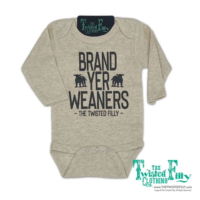 Brand Yer Weaners - L/S Infant One Piece - Assorted Colors