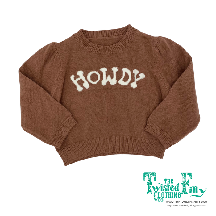 Brown Puff Howdy - Toddler - Sweater