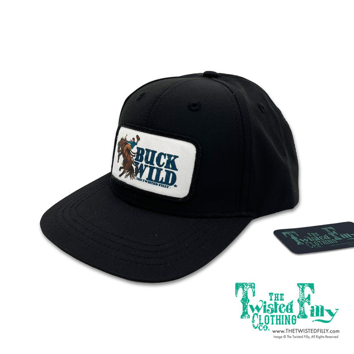 Buck Wild - Youth / Adult Snapback Hat - Black