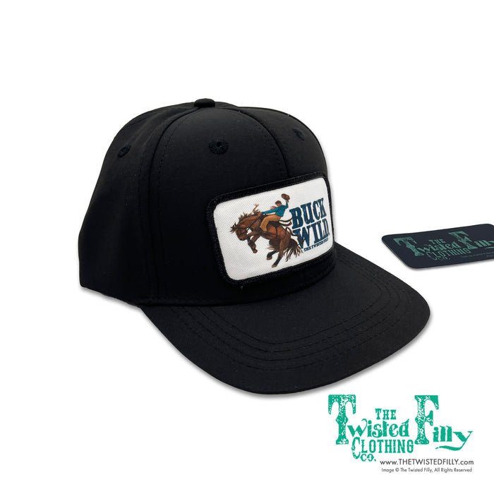 Buck Wild - Youth / Adult Snapback Hat - Black