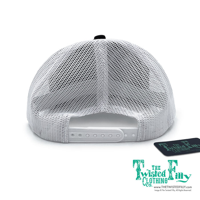 Buck Wild - Youth / Adult Snapback Hat - Black/White