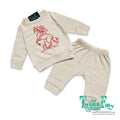 Bucking Cowgirl - Infant Two Piece Outfit  - Oatmeal