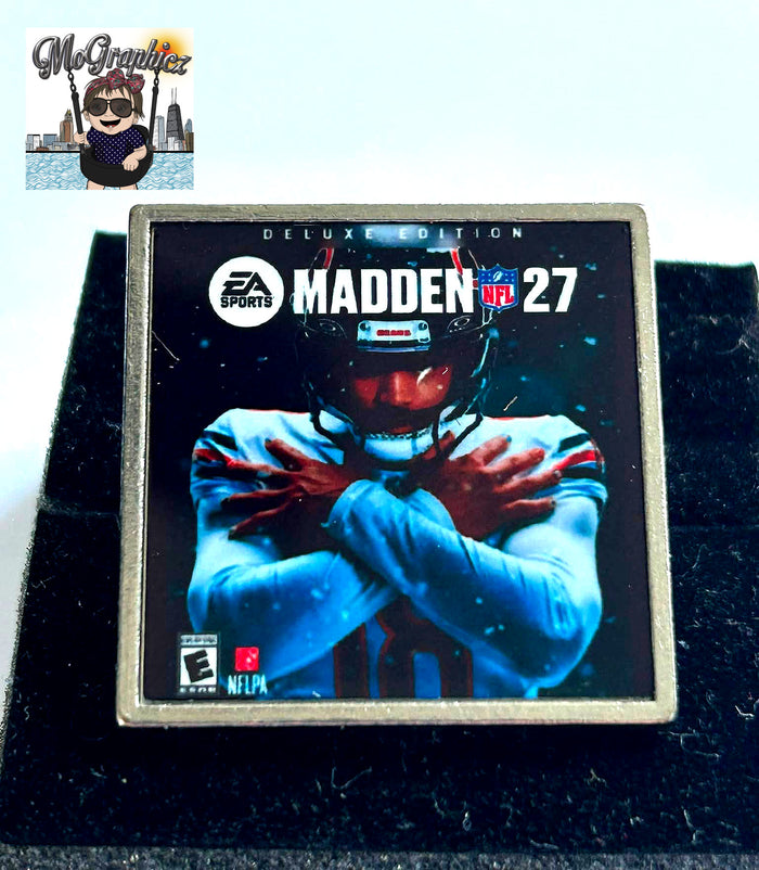 Caleb Williams MADDEN 27 Cover PIN Enamel Brooch Metal