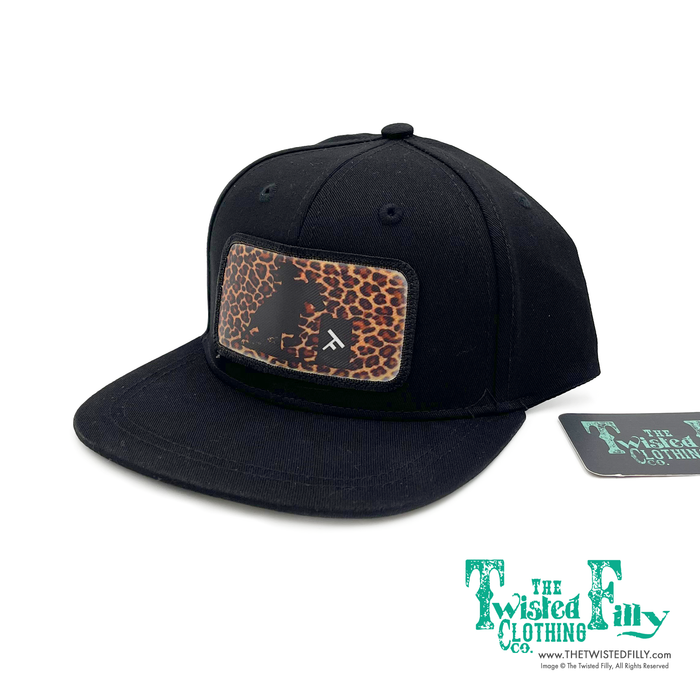 Cheetah Barrel Racer - Adult Snapback Hat - Black