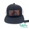 Cheetah Barrel Racer - Youth Snapback Hat - Black/White