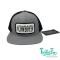 #Cowboyin’ - Infant / Toddler Trucker Hat - Blk/Htr Gry