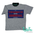 Cowboys Are Essential - S/S Toddler Tee - Gray