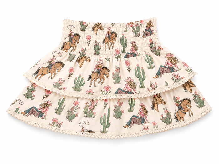 Cowgirl & Chaps - Youth Tiered Skort