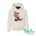 Cowgirl Slippers - Youth Hoodie - Oatmeal