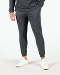 Dark Gray Brushed Rib Knit Jogger