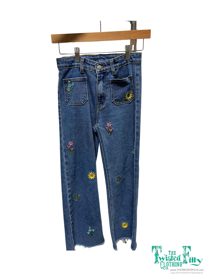 Denim Embroidered - Toddler - Denim Jeans