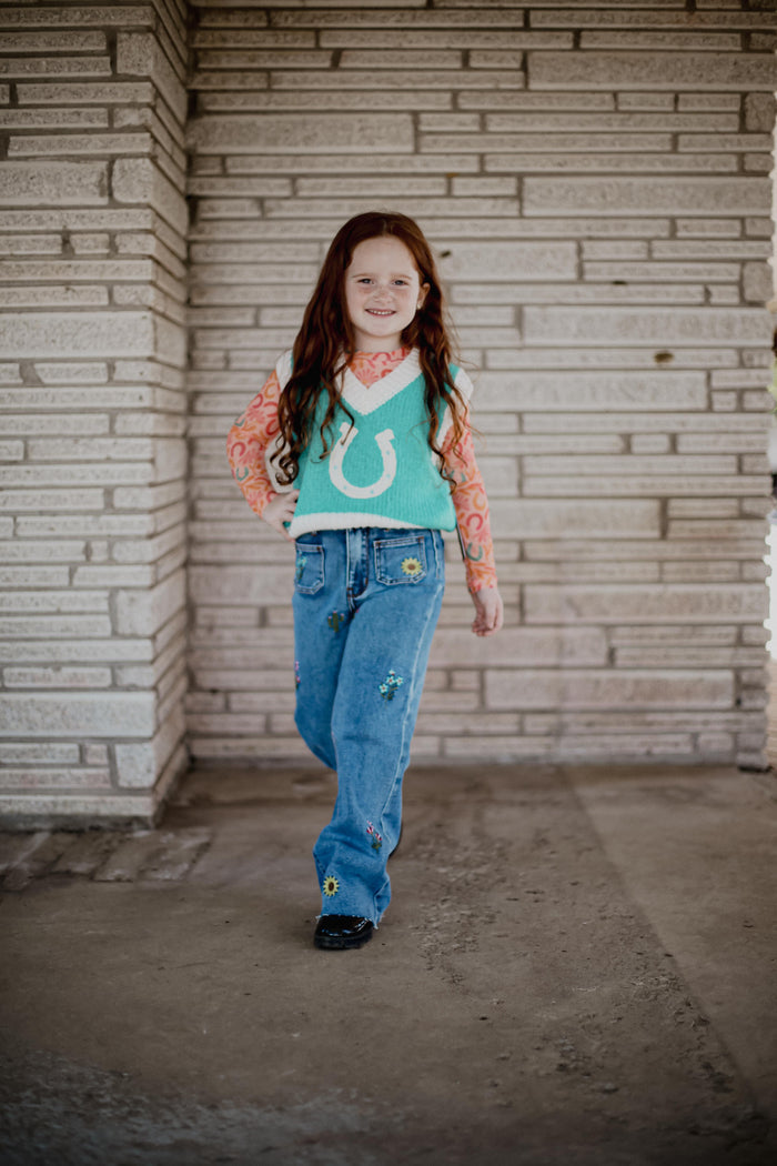 Denim Embroidered - Youth - Denim Jeans
